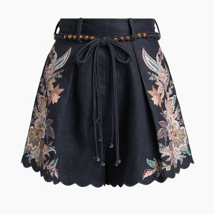 ZIMMERMANN Rhiannon Tuck Shorts $450 $315 COLOR: Navy Multi Paisley